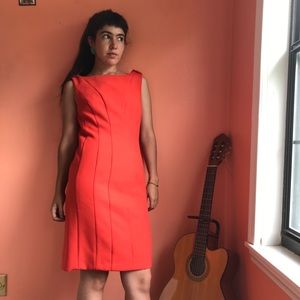 Tori Burch Tangerine Tailored Shift Dress!